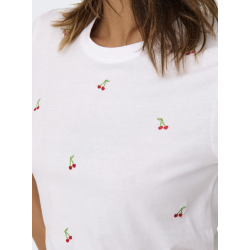 ONLY ONLKETTY O-NECK TOP CHERRIES