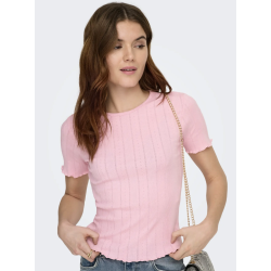 ONLY ONLTENNA O-NECK TOP ROSA