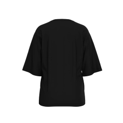 SELECTED FEMME SLFCOLWOMAN 2/4 OVERSIZED TEE BLACK