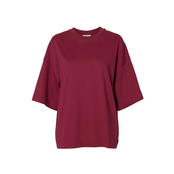 SELECTED FEMME SLFCOLWOMAN 2/4 OVERSIZED TEE ANEMONE