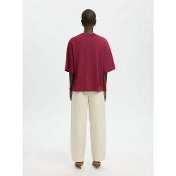 SELECTED FEMME SLFCOLWOMAN 2/4 OVERSIZED TEE ANEMONE