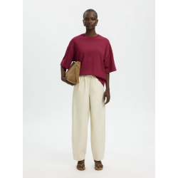 SELECTED FEMME SLFCOLWOMAN 2/4 OVERSIZED TEE ANEMONE