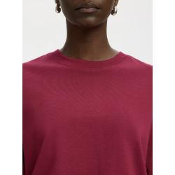 SELECTED FEMME SLFCOLWOMAN 2/4 OVERSIZED TEE ANEMONE