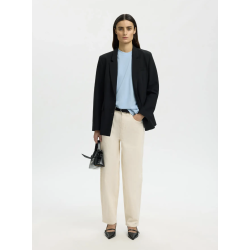 SELECTED FEMME SLFCOLWOMAN 2/4 OVERSIZED TEE CASHMERE BLUE