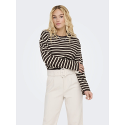 ONLY ONLNEW SOPH TOP BROWN/BIRCH