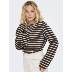 ONLY ONLNEW SOPH TOP BROWN/BIRCH