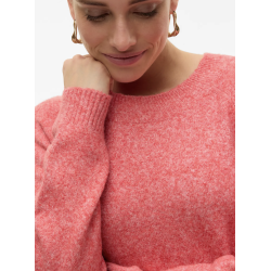 VERO MODA VMDOFFY O-NECK BLOUSE HIGH RISK RED