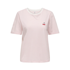 ONLY ONLHAPPY TOP WHITE/ROSE