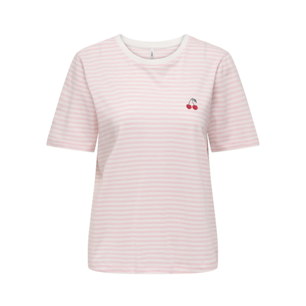 ONLY ONLHAPPY TOP WHITE/ROSE