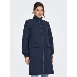 JACQUELINE de YONG JDYRAYA QUILT LONG JACKET NAVY