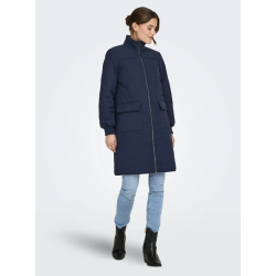 JACQUELINE de YONG JDYRAYA QUILT LONG JACKET NAVY