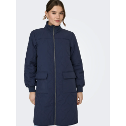 JACQUELINE de YONG JDYRAYA QUILT LONG JACKET NAVY