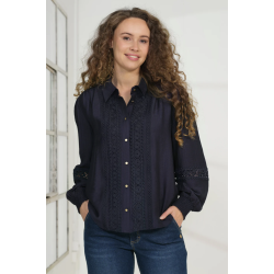PREPAIR LILA BLOUSE NAVY