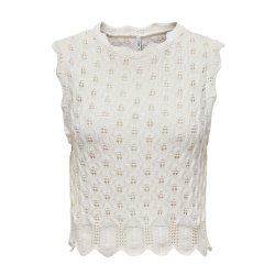 ONLY ONLLUNA O-NECK TANK TOP WHITE