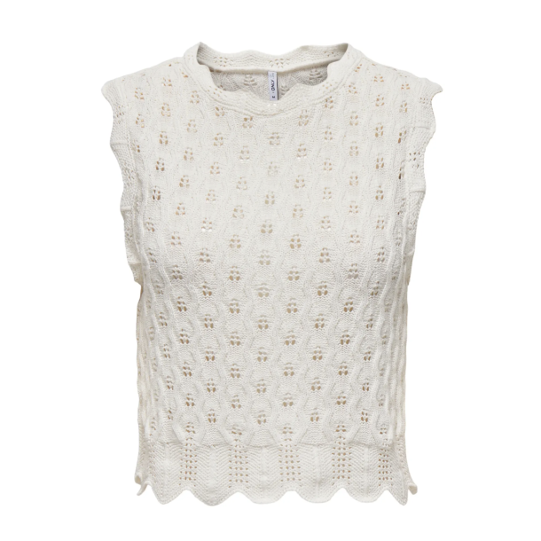 ONLY ONLLUNA O-NECK TANK TOP WHITE