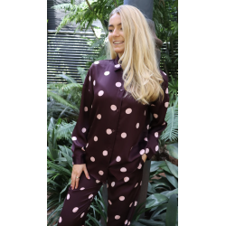 LIBERT� ESSENTIEL DOTTI SHIRT PLUM ROSE BIG DOT