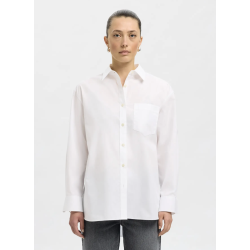 SELECTED FEMME SLFESTER OVERSIZE SHIRT WHITE
