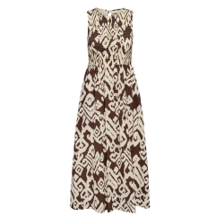 JACQUELINE de YONG JDYDIEGO SMOCK MIDI DRESS OFF CHOCO