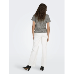 JACQUELINE de YONG JDYPISA PRINT TOP COFFEE/STRIPES