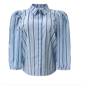 LIBERT� ESSENTIEL FLORA BLOUSE L.BLUE STRIPE L.BLUE