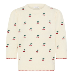 B.YOUNG BYMELBA JUMPER WHITE/RED