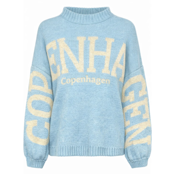 MARTA DU CHATEAU ARIA KNIT LIGHT BLUE/BEIGE