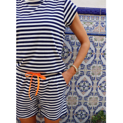 LIBERT� ESSENTIEL ALMA SHORTS BLUE STRIPE 