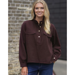 PREPAIR BIANCA BLOUSE BORDEAUX