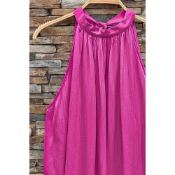 ISAKO TAYLOR HALTERNECK TOP PINK