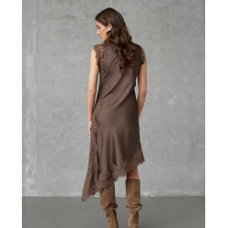 LOVE AND DIVINE LOVE1560 DRESS BROWN