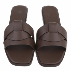 NOVA MONACO SLIPPER BROWN PU
