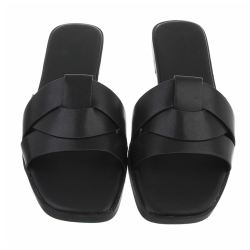 NOVA MONACO SLIPPER BLACK PU