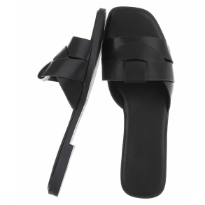 NOVA MONACO SLIPPER BLACK PU