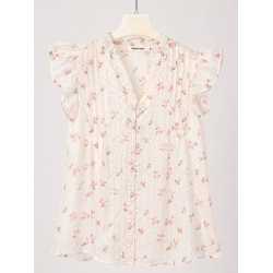 ISAKO SINNA TOP WHITE/CORAL