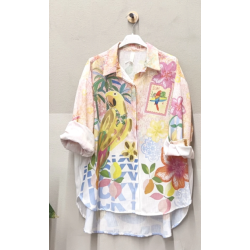 ISAKO SALENTO SHIRT YELLOW PAROT