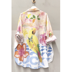 ISAKO SALENTO SHIRT YELLOW PAROT
