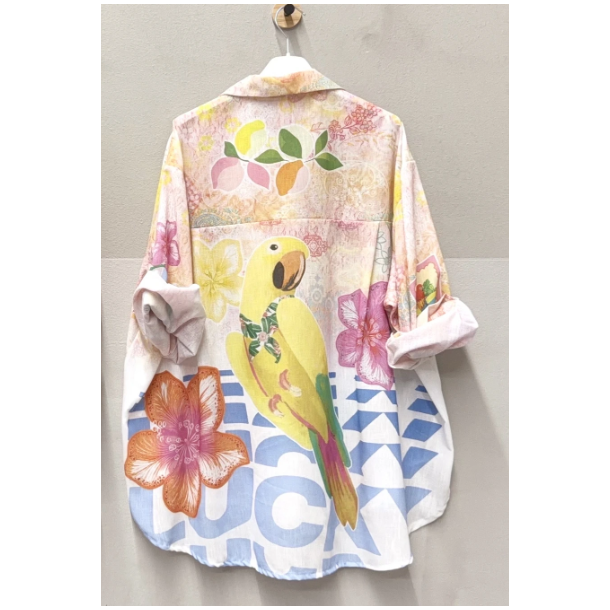 ISAKO SALENTO SHIRT YELLOW PAROT