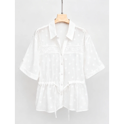 ISAKO ELISE BLOUSE WHITE
