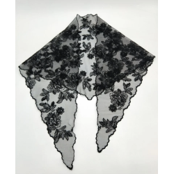 ISAKO LACE TRIANGLE BLACK