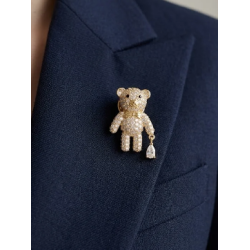 ISAKO BROOCH SMALL TEDDY GOLD
