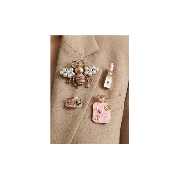 ISAKO BROOCH SET OF 4 PINK