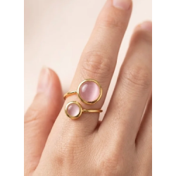 ISAKO DOUBLE-HEADED ROUND RING ROSE 
