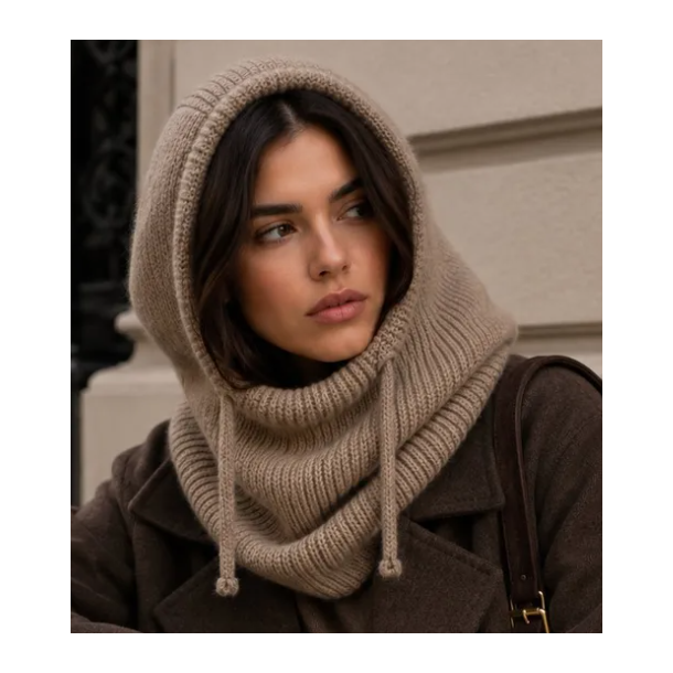 ISAKO BALACLAVA TAUPE 