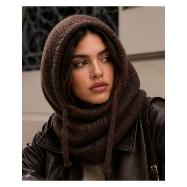 ISAKO BALACLAVA BROWN