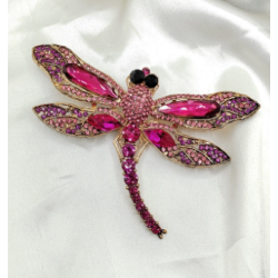 ISAKO BROOCH LIZARD PINK