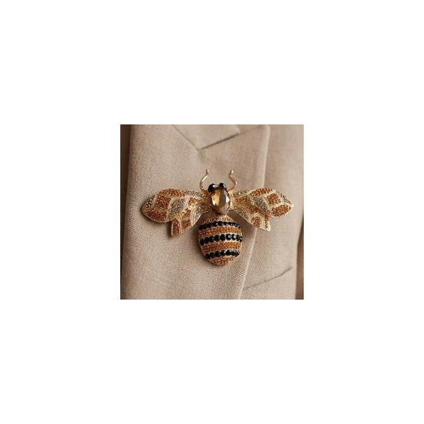 ISAKO BROOCH BIG BEE BLACK