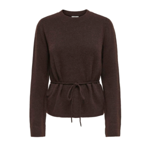 JACQUELINE de YONG JDYELSA TIE PULLOVER COFFEE BEAN