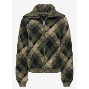 ONLY ONLMAROON ZIP CARDIDAN ARMY