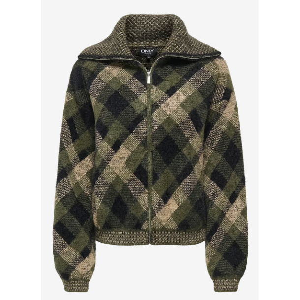 ONLY ONLMAROON ZIP CARDIDAN ARMY