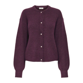 JACQUELINE de YONG JDYLUMI BUTTON CARDIGAN FIG